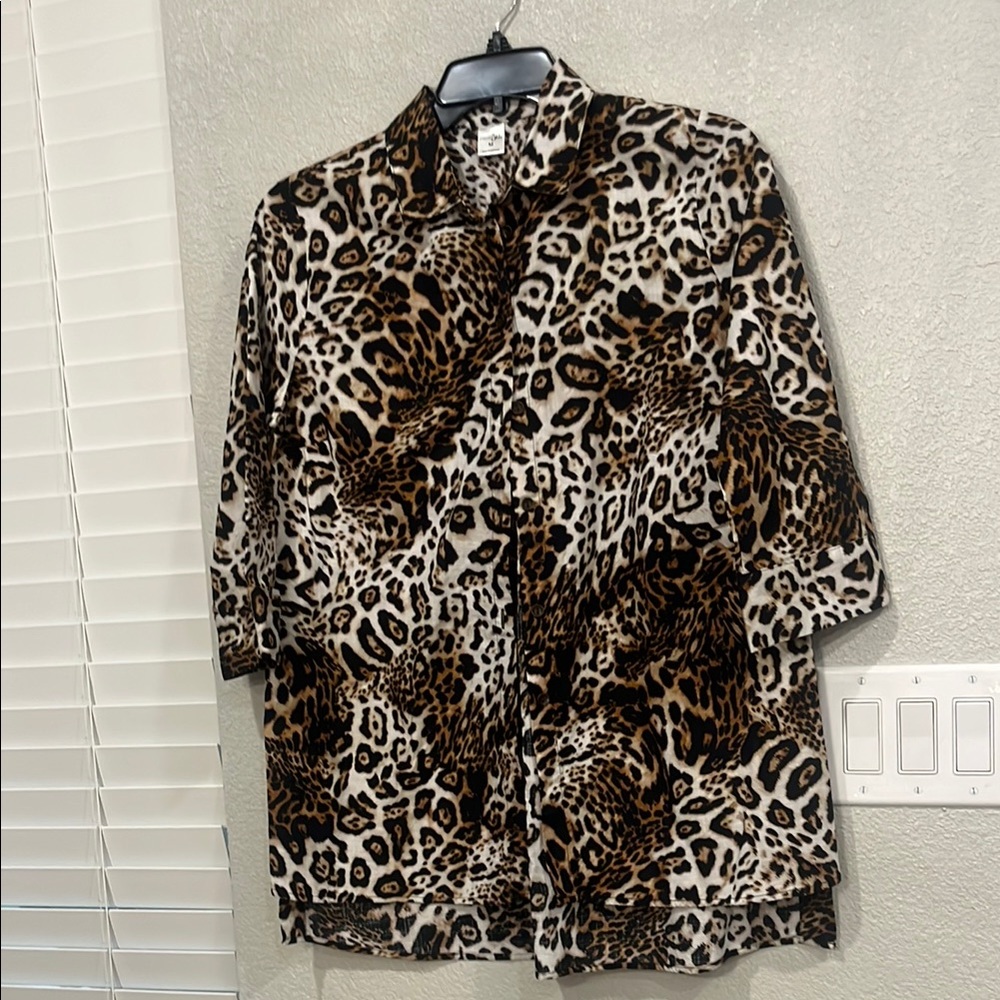 East 5th Men's Leopard Print Casual Shirt